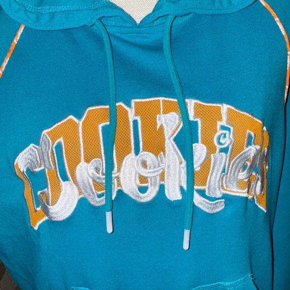 Cookies brand blue/yellow hoodie. Worn once!!  Great gift! EUC. Size L 🍪 - Picture 3 of 12